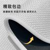 Luxury Bath Mat Anti-Slip Absorbent Floor Bathroom Kitchen Entryway Linen-Like Machine-Woven With Rubber Backing