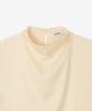 BASIKA Mock Neck Blouse (Beige)