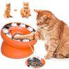 Jucărie Puzzle pentru Pisici Bol Mâncare Lentă Interactiv Distractiv Încetinește Mâncatul Protejează Pisicuța Produs Multifuncțional pentru Animale de Companie