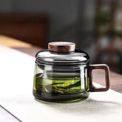 Verbrühsichere High Borosilikatglas Teetasse 200ml Teetrennungstasse Kung Fu Teegeschirr Geschenk