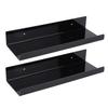2 Pack Wall Mounted Plant Shelf 12 Inch Acrylic Display Shelf Wall Hanging Shelf Vertical Shelf for Indoor Window