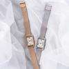Authorized Dealer [MATOW] MATOW Women's Watch mw004002 [Tsuki] Oborozuki Square Rose Gold Mesh Watch