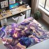 Genshin Impact Pattern Rug, Indoor/Outdoor Mat, for Picnic, Gameroom, Bedroom, Office, Living Room, Home Decor Carpet, Birthday Gift