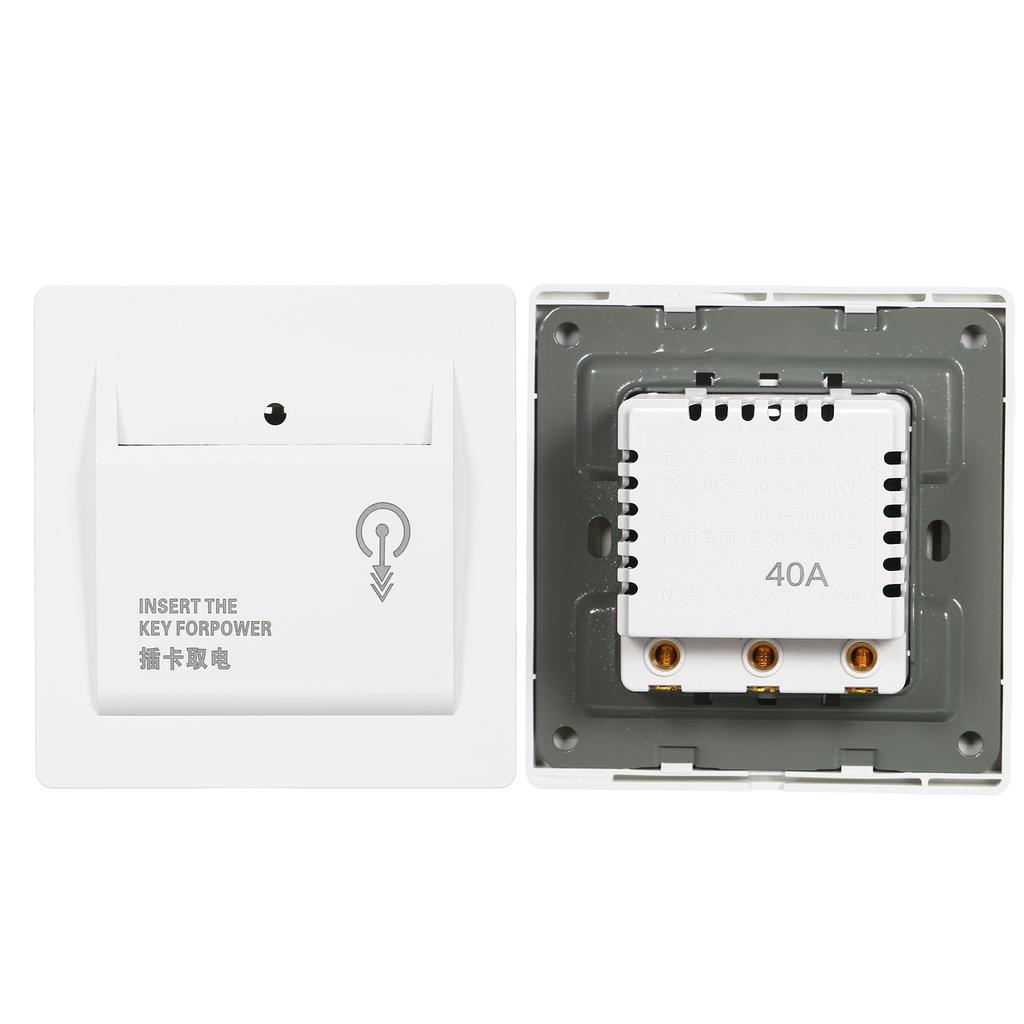 Hotel High power 40A Power Off Energy Saving Saver Mechanical Power Take off Guestroom Insert Keycard to Take Power