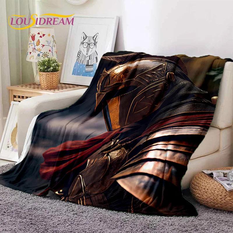 Knight Templar Cavalier Crusaders Cartoon Soft Flannel Blankets,Throw Blanket Comfortable Blanket for Picnic Beds Home Bedroom