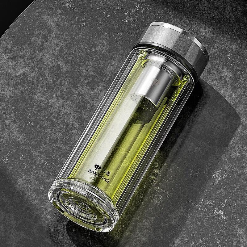 WANXIANG Double-Layer Glass Tea Infuser Bottle