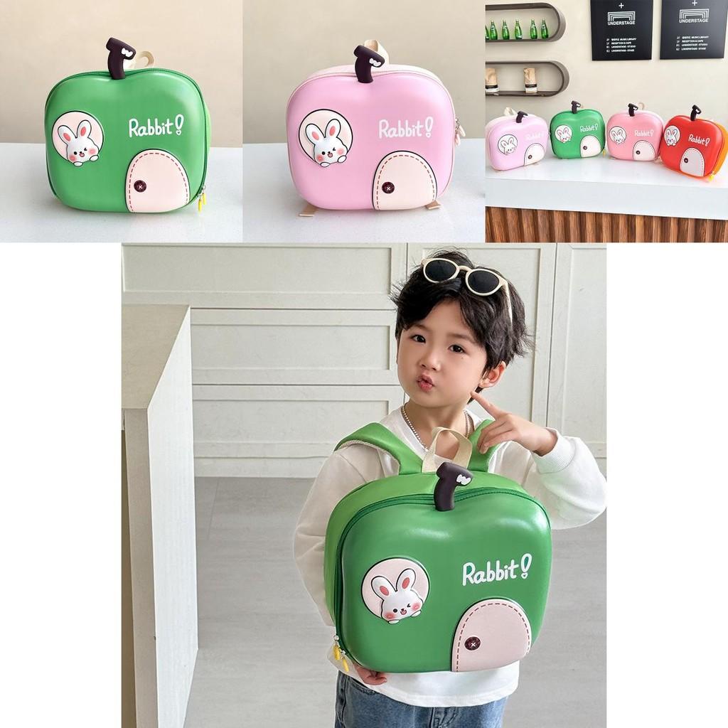 Delightful Multi-color Cartoon Apple Kids Backpack For School Use Suitable For Boys And Girls