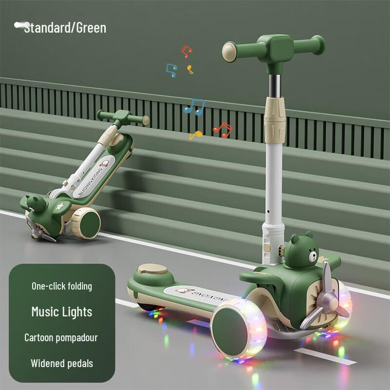 Chaoyou Pudding Bear Cartoon Airplane Children s Scooter