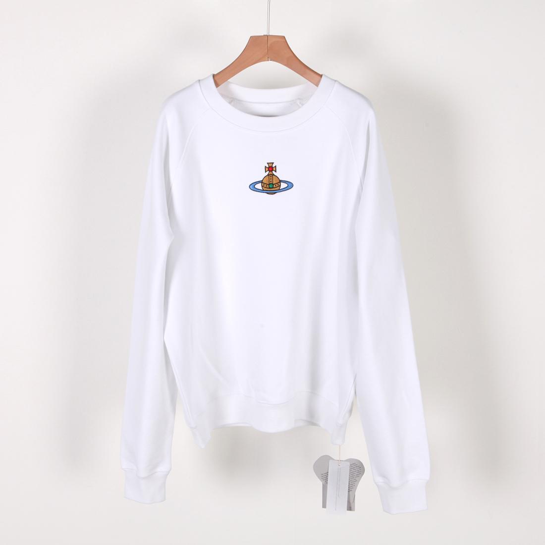 

Женская толстовка 23FW Vivienne Westwood реглан ORB белая 3I010004 J0006 A401 XS