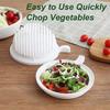 1pc Chopper Vegetable Salad Cutter Cutting Bowl Vegetable Slices Cut Fruit for Kitchen Tools Accessories Gadgets Kitchen Items