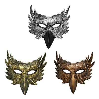 1 sztuka Maska na twarz z PU z wizerunkiem jastrzębia Wygodne dopasowanie Na Halloween Imprezy tematyczne I odgrywanie ról