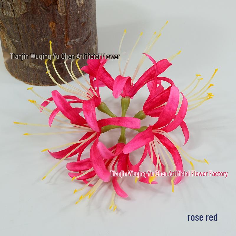 Lycoris Radiata Artificial Flower Head, Hanfu Photography Props & Floral Decor