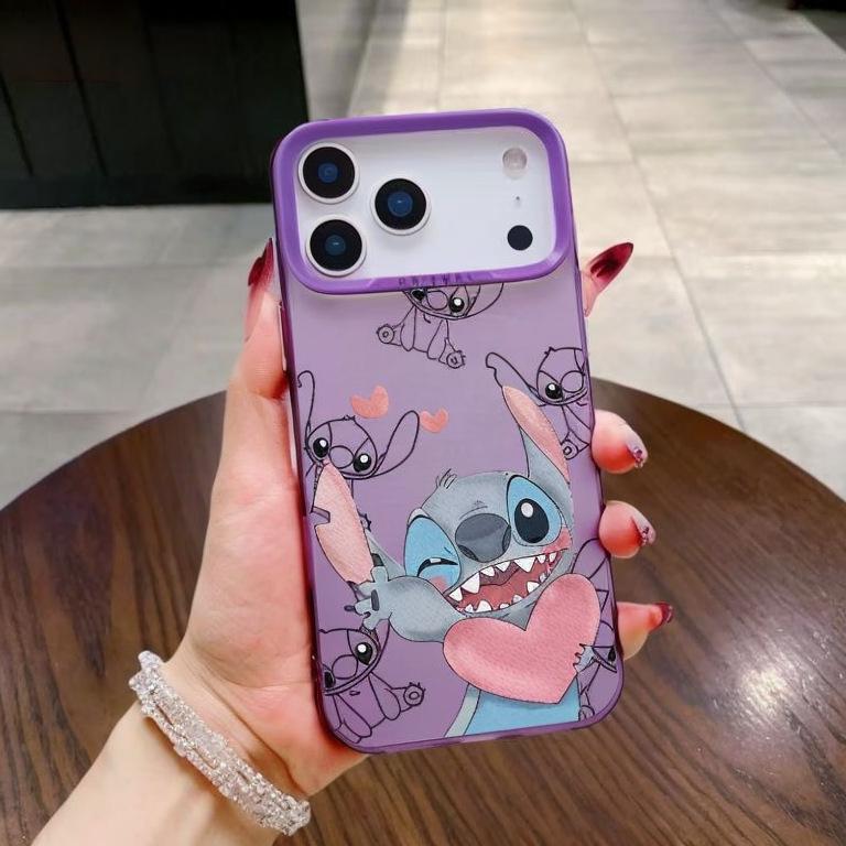 

Heart-Shaped Stitch Drop-Proof Silver Case for Apple iPhone 17Pro/16/15/14 13 Pro