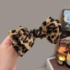 1pc Vintage Leopard Print Bow Premium Hair Grab Hair Accessory Is Suitable for Women To Wear