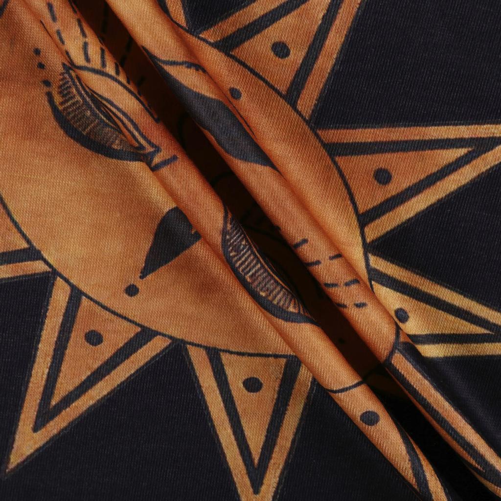 Pánská letní ležérní halenka s krátkým rukávem a kulatým výstřihem s 3D potiskem