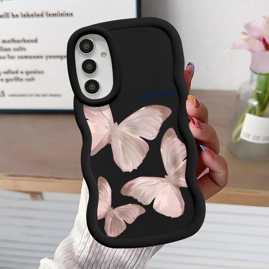 Weiche Handyhülle für Samsung Galaxy A12 A16 A11 A13 A15 A52 A21s A14 A03 A33 A23 A22 A05 A06 A53 A04 Mit Schmetterlingsdruck