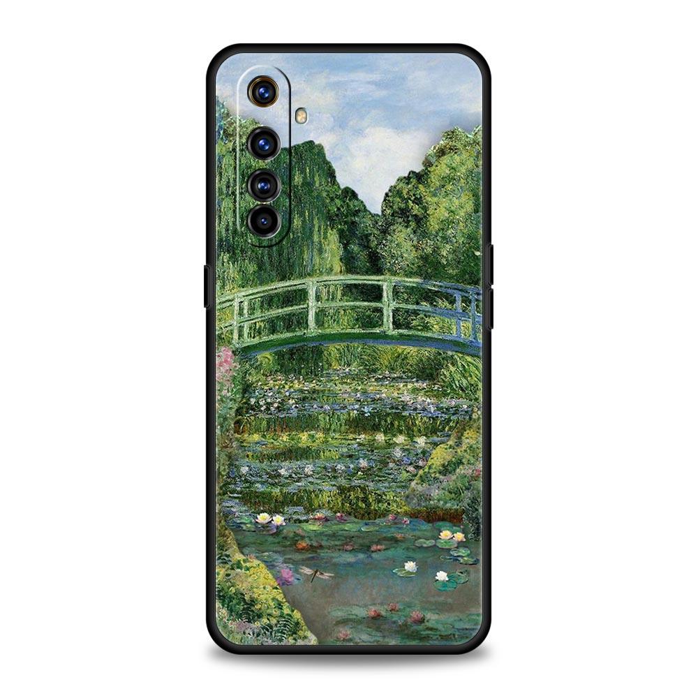 For Realme GT Neo 2 3 3T 5 Phone Case For Realme 12 11 5G 10 9 8 5G 7 6 GT5 GT3 GT2 Pro Plus C21 C11 C25 Cover Claude Monet Art