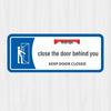 BELIK 'Please Close the Door' Reminder Sticker