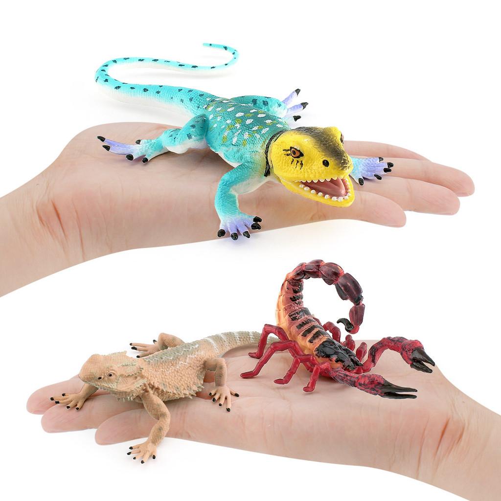 Lifelike Amphibian Pvc Chameleon Scorpion Lizard And Bearded Dragon Collectible Models Perfect For Decoration And Gifts