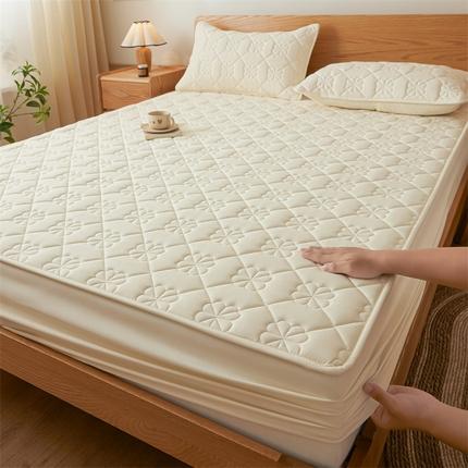 New Style Class A Raw Cotton Padded Waterproof Fitted Bed Sheet Mattress Cover Bedspread Comforter for Bedding Protection