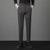 Popular, light luxury belt Neapolitan men's casual small trousers autumn new young men's trousers trousers trousers
