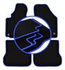 CARLUX-BLUE Car Mats For: Volkswagen Caddy 2K 2FL Minivan (2013-)