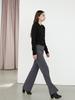 EIGHT DAYS A WEEK Merino Wool Collar Zip-Up Knit Black Ad013
