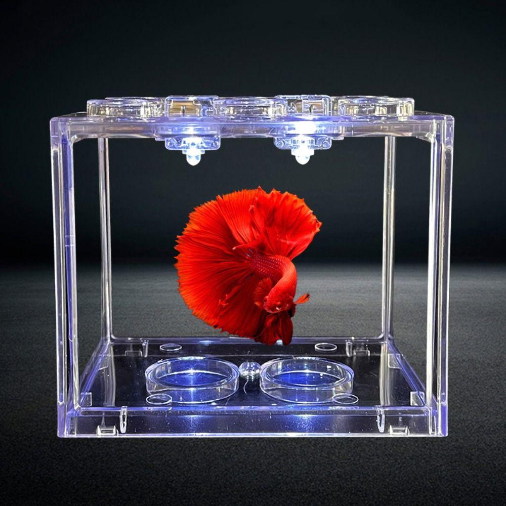 Waterproof Submersible Mini LED Lights Mini Fighting Fish Tank Micro Landscape