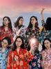 Vintage Spring Port Style Printed Shirt With Polyester Fabric For Casual Girls