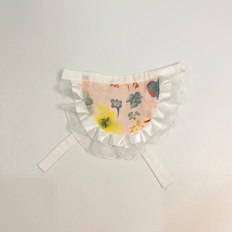 

Цветочный шарф с котенком и собакой: Милый нагрудник для мелких домашних животных, таких как бишон One Size (fits neck circumference 20-35cm)