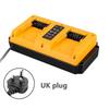 Portable Dual Ports Fast Charger For Dewalt 18V 20V Lithium Battery Mini Charger Rechargeable DCB207 DCB206 DCB204 DCB203