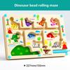 Montessori Magnetic Color Sorting Games Maze Board Pen Moving Bead Games Wooden Control Sensory Play Educational Toys for Kids