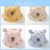 Baby Cotton Sun Hat With Embroidered Animal Design Kids Sun Protection Accessory
