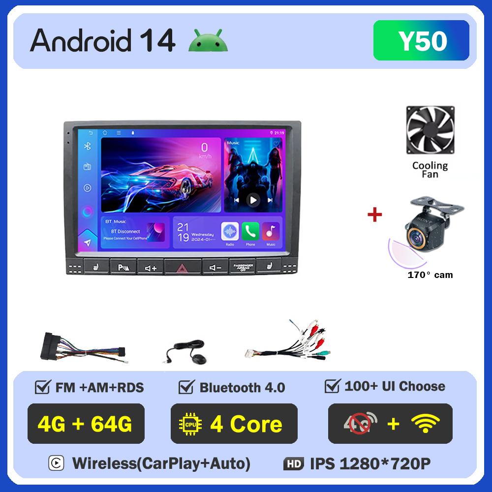 For Volkswagen VW Touareg 2002 2003 2004-2012Car Multimedia Video Player Android Auto Car Radio Touch Screen GPS Navigation