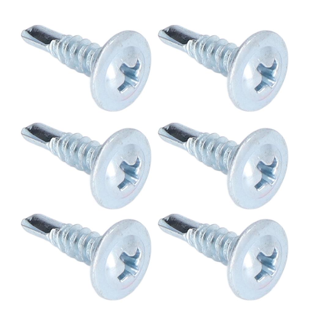 50PCS Round Head Drill Screw Non Slip Carbon Steel Galvanized Self Drilling Screws 4.2x16mm Washer