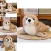 Realistic Sea Lion Stuffed Animal Plush Toy Super Soft Short Plush Marine Life Nursery Decor Gift For Kids