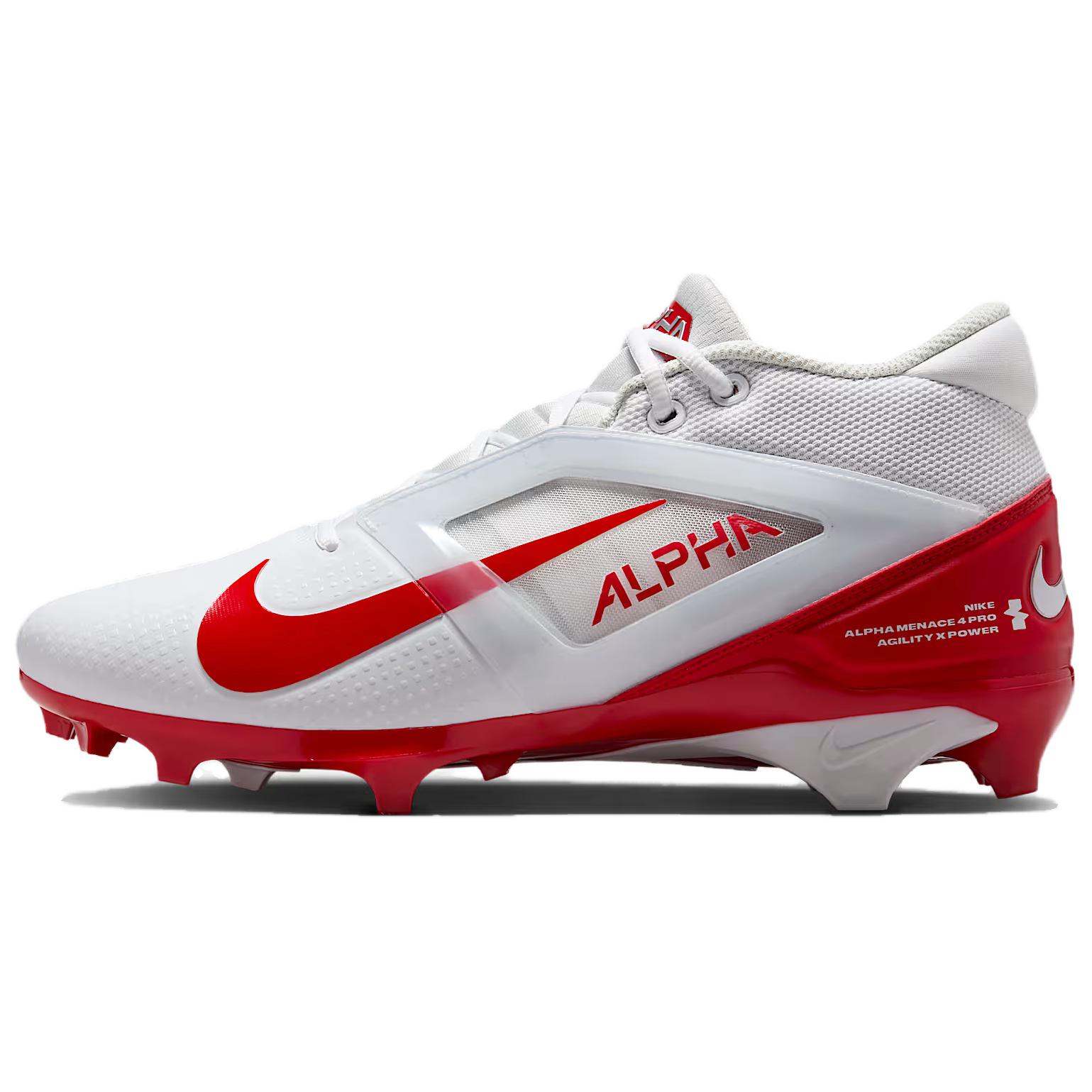 

Nike Alpha Menace 4 Pro University Red Unisex Sneakers White Photon-Dust FD7037-102 42.5