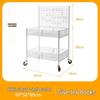 Foldable Ethnic Style Iron Flower Cart for Street and Night Markets