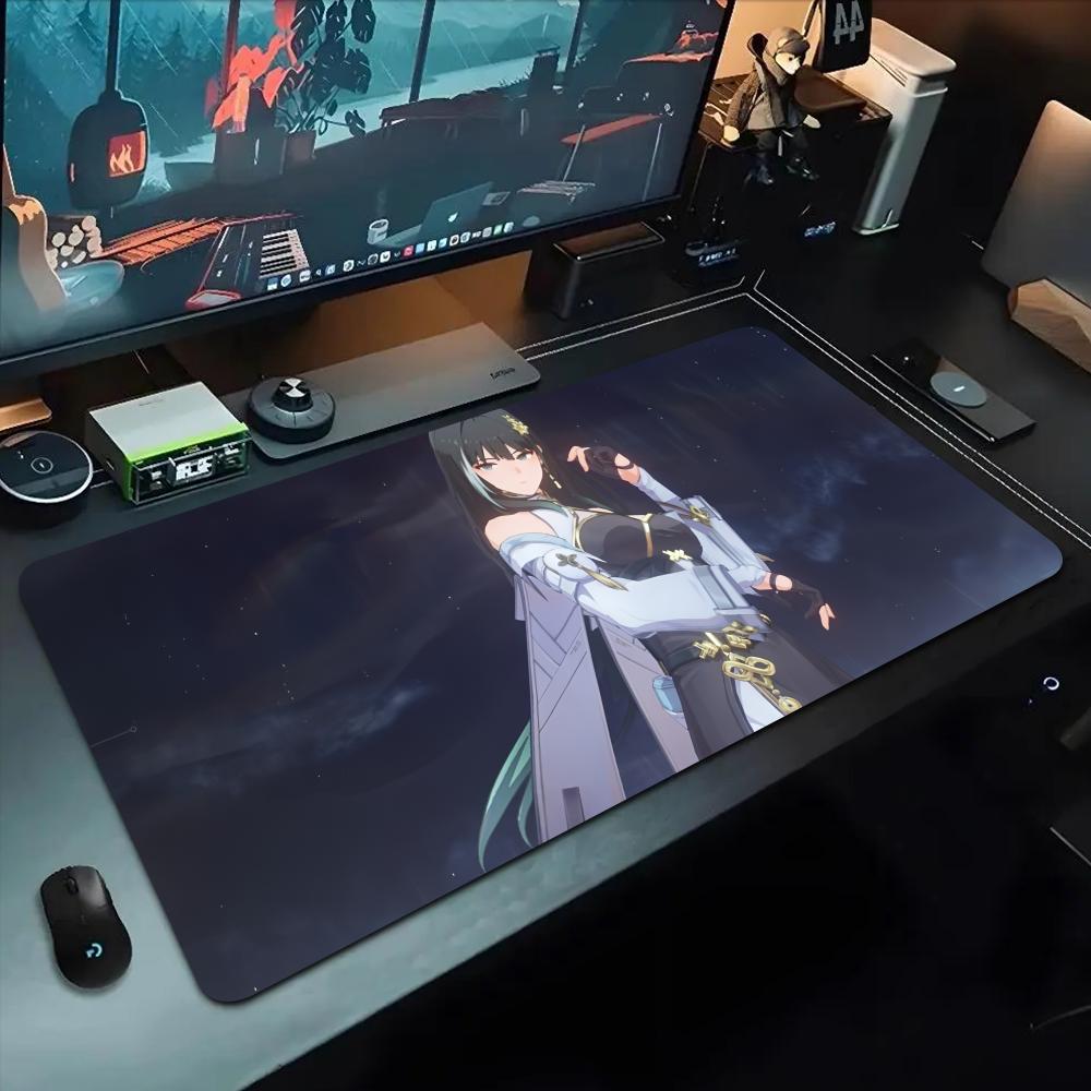 Baizhi Wuwa Mouse Pad 500X1000 Mm Large Gaming Mousepad Gamer XL Rubber Otaku Keyboard Pad Laptop Desk Mat