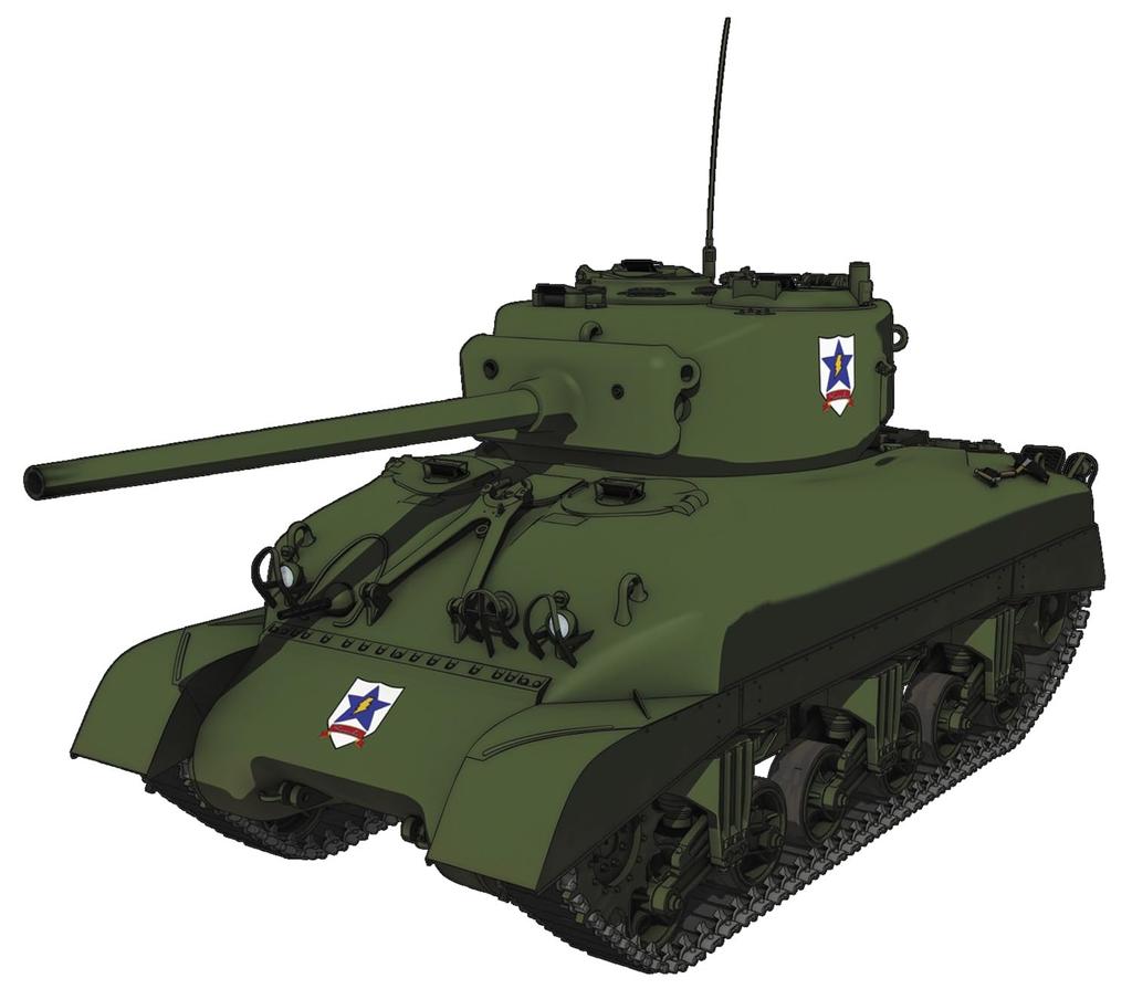Platts Girls Panzer Final Chapter M4A1 Sherman 76mm Cannon Mounted Sanders University High School Renewal Package Scale Plastic Model & 1/35 GP-84
