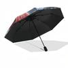 1pc Christmas Santa Claus Outdoor Umbrella, Auto Open Close, Foldable Design, 8-Rib Iron Frame, Festive Gift for Fans, Travelers, Daily Use.N001