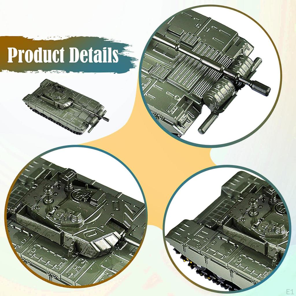 1:52 T99A Tank Model Collectibles Education Ornament Wheeled Vehicle Toy 4D Armored for