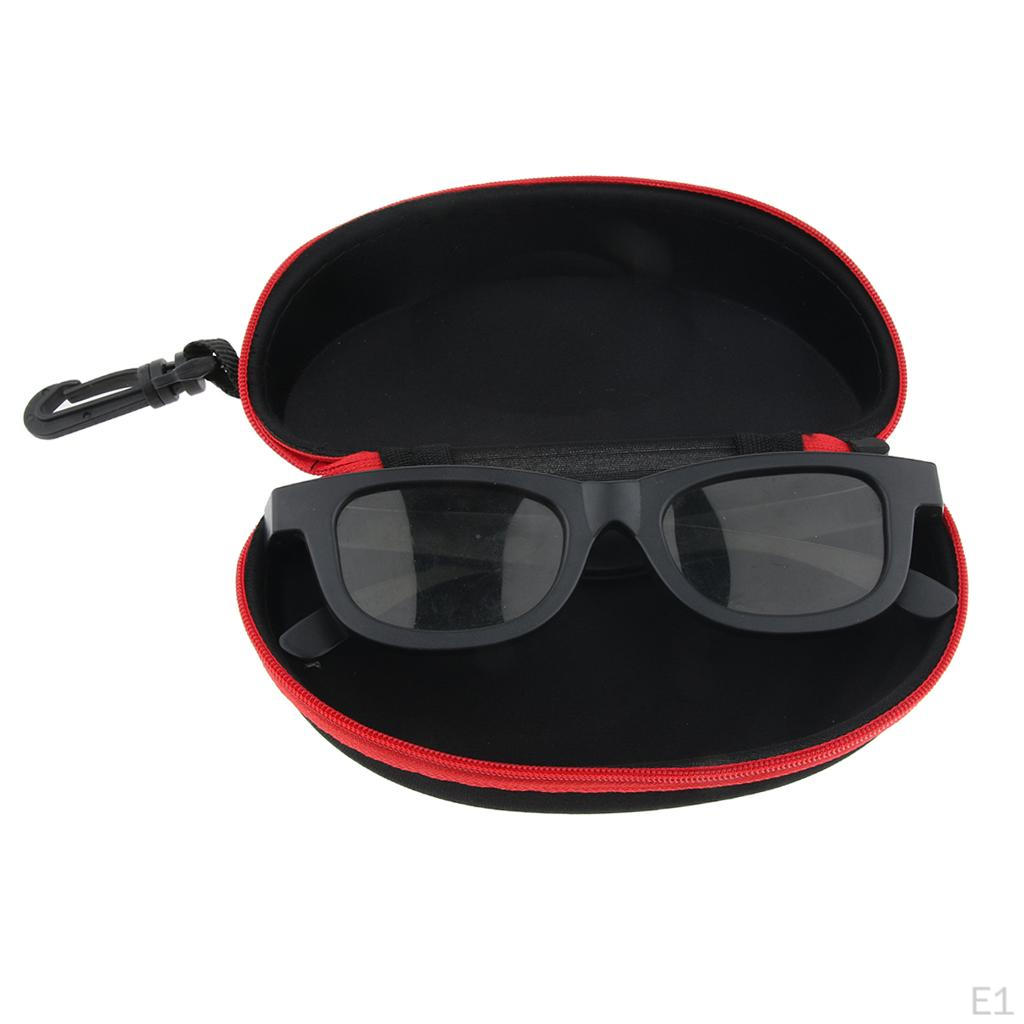 2 EVA Glasses Cases with Hanging Hook for Sports Sunglasses Eyeglasses