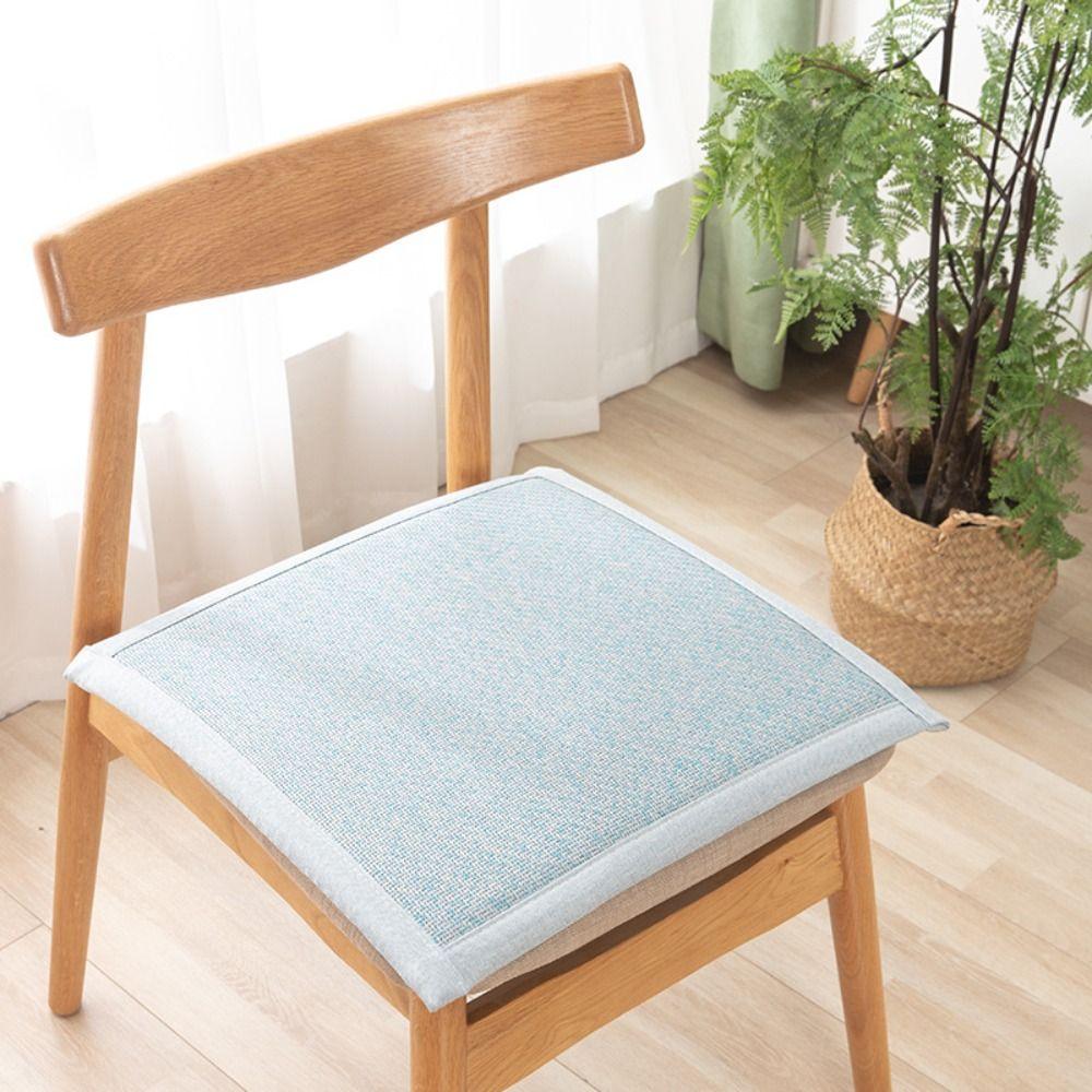 

New Sponges Chair Pad Square Cool Dining Chair Cushion Summer Cushion светло-синий