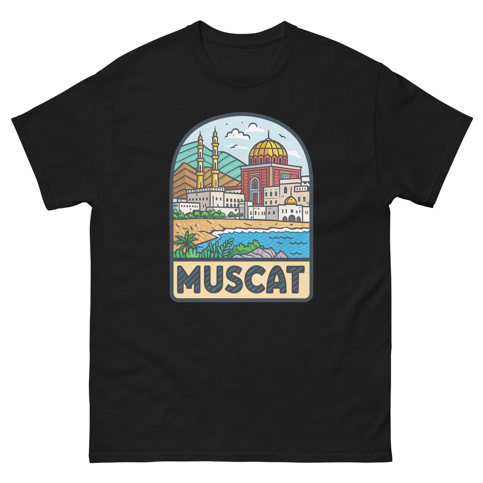 Muscat World Travel Urban Area City T-Shirt L