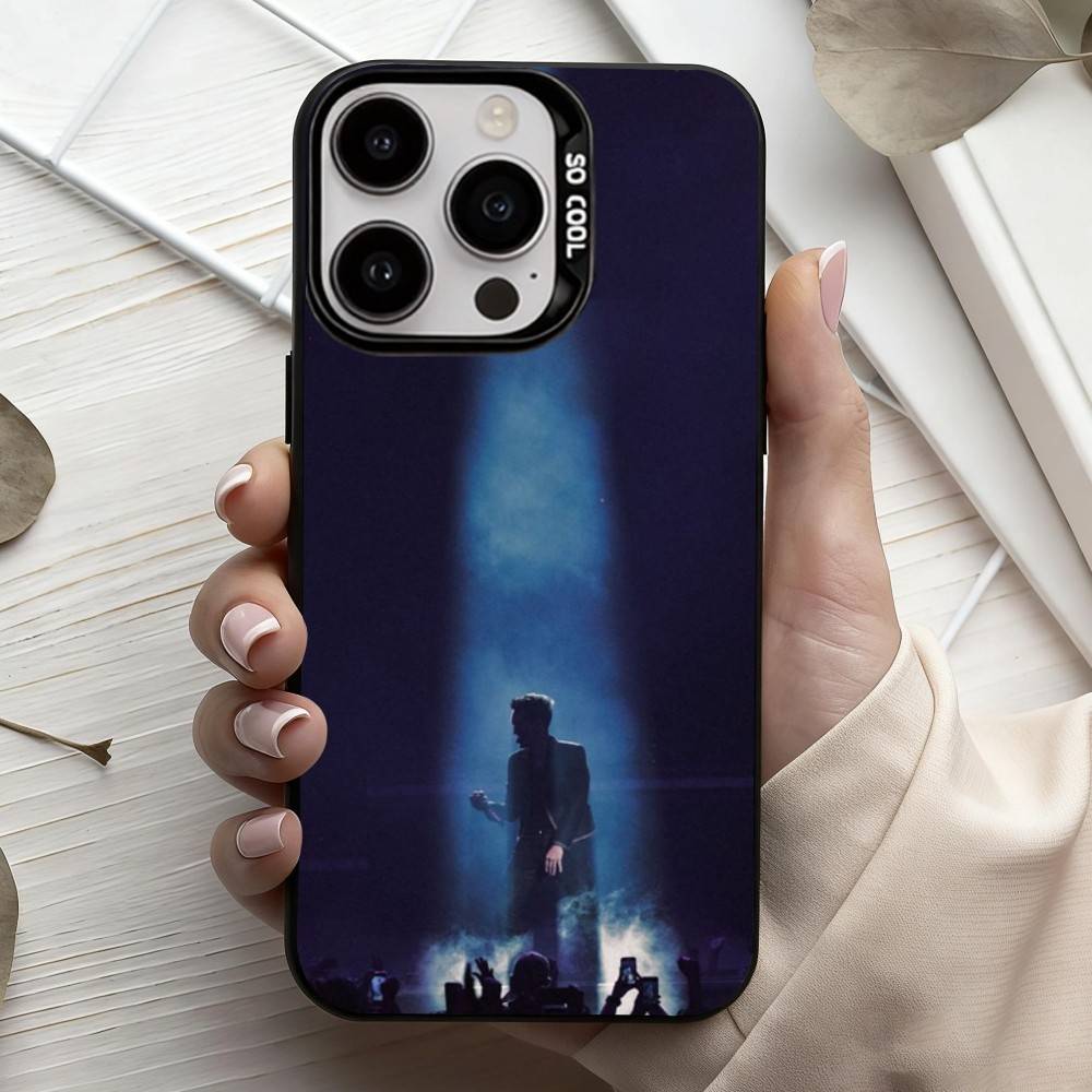 Theatrical Band P-Panic-C At The Disco Phone Case For iPhone17,16,15,14,13,12,11 Plus,Pro Max Black Candy silver phone case
