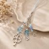 European-American Lucky Four-Leaf Clover & Star Keychain Pendant