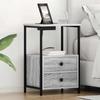 Nightstand Grey Sonoma 40 x 31 x 60 cm Particleboard