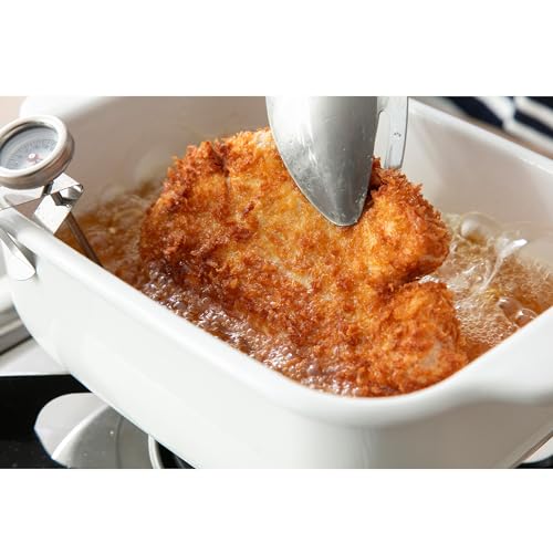 Fuji Emaille Quadratische Tempura Pfanne, Breit, TP-22K.W