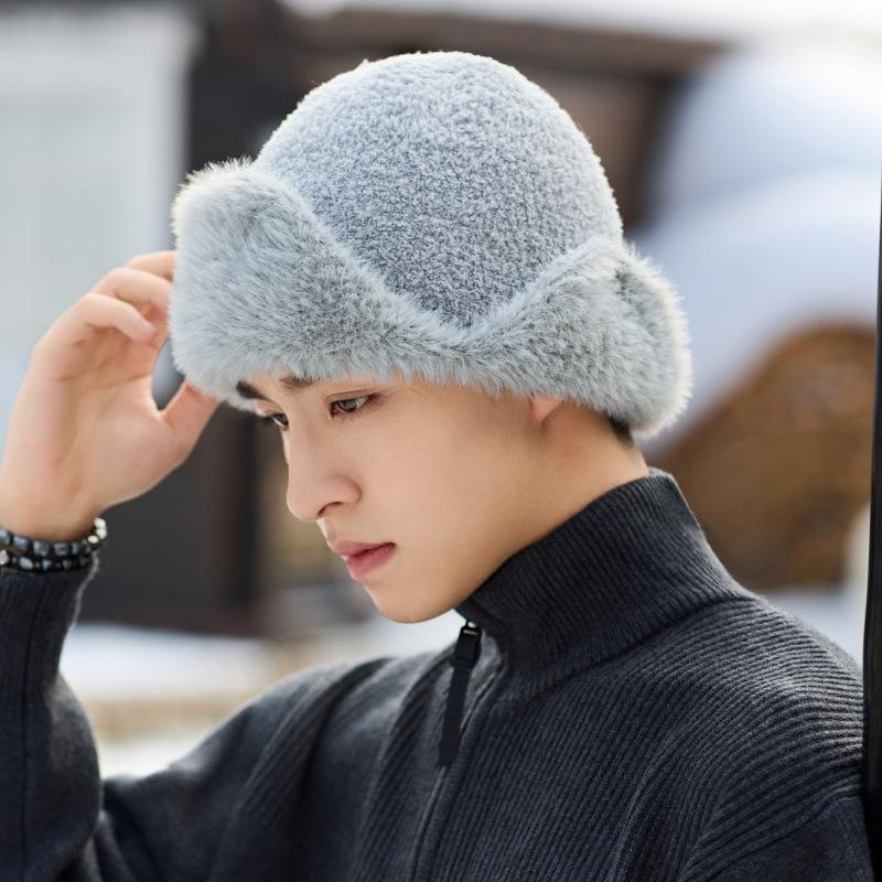 Soft Warm Head Hat Men Women's Autumn Winter New Ear Protection Warm Mongolian Hat Windproof Cold Winter Knitted Cotton Hat